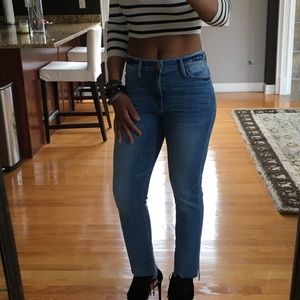 Frame Le High Straight Ankle Length Jeans